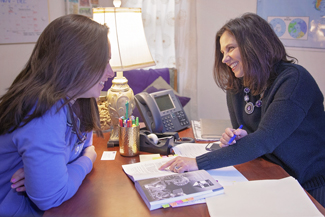 Photo of Student Success Advisor Working with Student