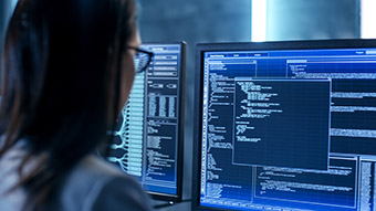 Woman Working on Computer