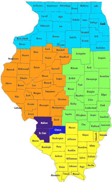 Admission Territories for Illinois Counties | McKendree University