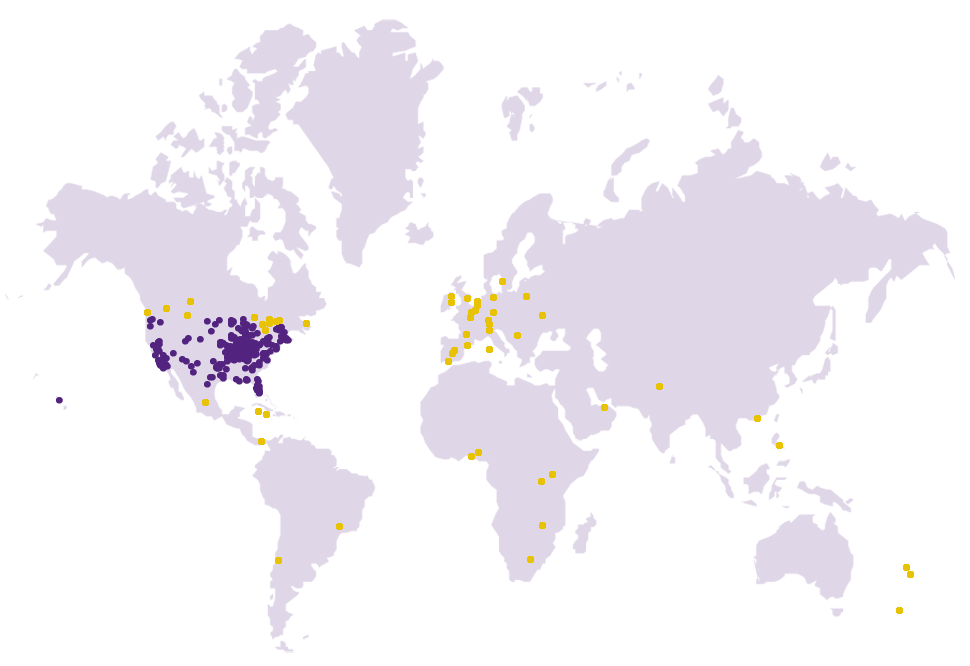 Graphic of Students by Geo-location 2016