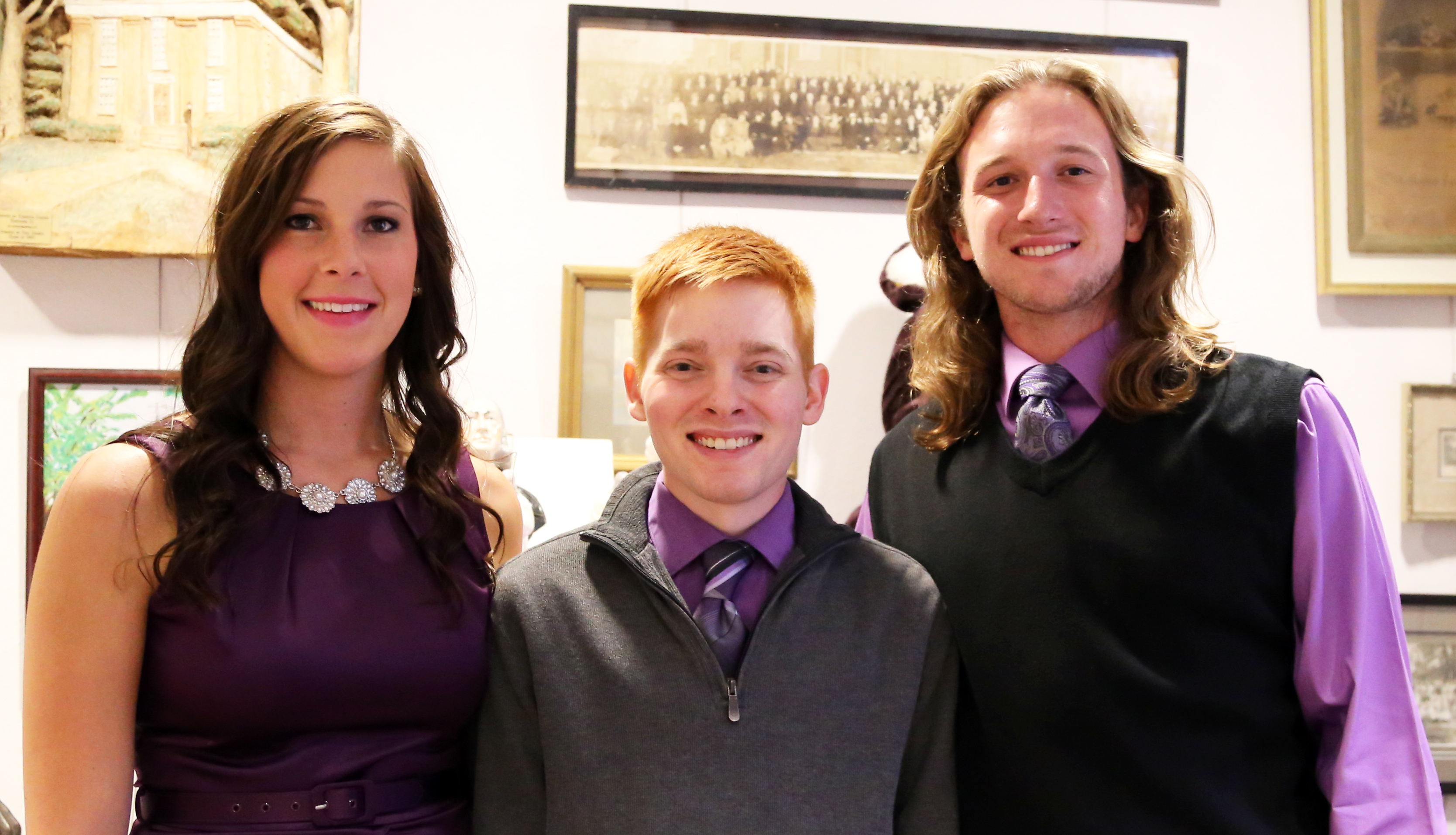 Meghan Dohogne '14, Timothy Rose '14, and Andrew Olden '15