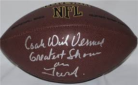Coach Dick Vermeil Signed Football
