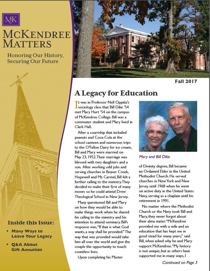 McKendree Matters Fall 2017