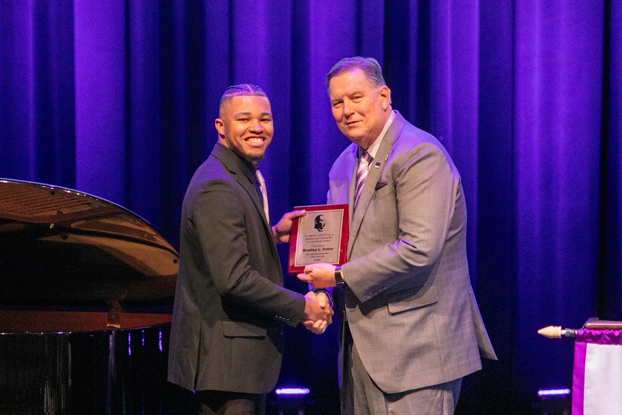 Brad Eston receives the MLK Humanitarian Award