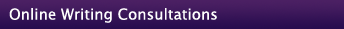 Online Writing Consultations
