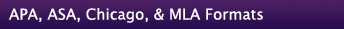 APA & MLA Format