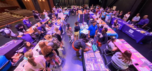Involvement fair drone view