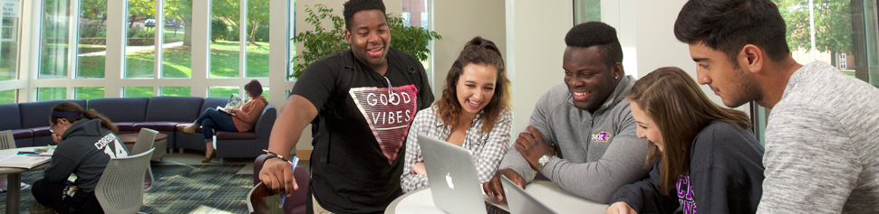 Photo fo Students Group Studying in PAC Lounge